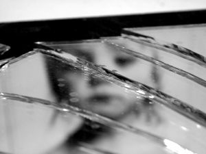 child broken mirror